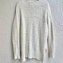 Show Me Your Mumu Hi Low hem Fuzzy Knit Hug Me Sweater Coconut Cream Women's XS Photo 3