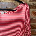 Banana Republic  Red White Striped Long Sleeve Top Women's Size Medium Photo 2