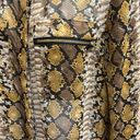 Timing #332  Snakeskin printed long sleeve sheer top size small Photo 3