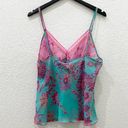 Natori JOSIE  B92612 Pink/Blue Floral Paisley Sheer Cami 2-pc Pajama Set Size L Photo 7