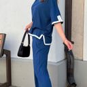 Lounge NWT Matching Blue  Set wear Work From Home Outfit Photo 2