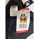 Anne cole  Black V Underwired Bikini Top Size XS NEW Photo 2