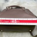 Furla  Elena Taupe Leather Crossbody Doctor Bag Tote Purse Photo 7