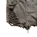 LF  Carmar Distressed High Waist denim shorts Olive Green Size 29 Photo 2