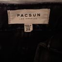 PacSun Black Ripped Denim Skirt Photo 4