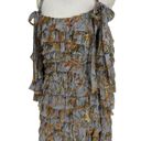 Zimmermann  Painted Heart Ra Ra Cold-shoulder Tiered Printed Silk Mini Dress Photo 8