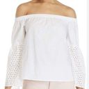 Rebecca Minkoff  Stephanie Eyelet Off The Shoulder Blouse Size Small Prairie Boho Photo 0