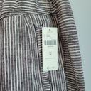 Anthropologie , New, Hei Hei 100% Linen Striped Crop Beach Pants, Size Medium Photo 7