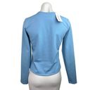 Outdoor Voices  NWT Blue Crew Neck Knit Long Sleeve Athletic Top Size S Photo 1