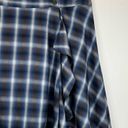 Lane Bryant  blue tartan plaid ruffle full wrap mini skirt Photo 1