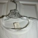 l*space NWT Women’s White UFO  Embroidered Short Sleeve Tee L Photo 4