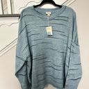 a.n.a . Crew Neck Long Sleeve Sweater, Women’s Plus Size 2X, NWT Photo 1