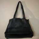 Nine West  Dark Gray Pleather Tote Bag Photo 5