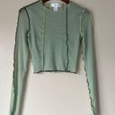 DNA Green Mesh Cropped Top Size Medium Photo 1