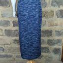 Laundry by Shelli Segal  Maxi Dress Woman's Medium V Neck Blue Black Bodycon Photo 7