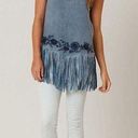 Gimmicks by BKE Gimmick Floral Embroidered Fringe Tank Top Photo 0