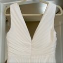 Badgley Mischka NWT  Sloane Dress in Ivory Pleated Skirt Dress Wedding Size 4 Photo 9