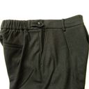 Vince NWT  Pleated Cozy Pull-on in Olive Green Flannel Ankle Crop Pants M $325 Photo 6