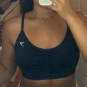 Gymshark Navy Blue Ruched Sports Bra Photo 2