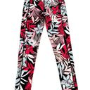 DKNY  Floral Print 7/8 Length Leggings with Coordinated Pink Tank XS NWT Photo 1