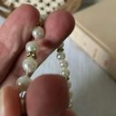 American Vintage Vintage “Fleur” Pearl Gold Flower Bead Bracelet Elegant Classic Minimal Pearlcore Photo 3