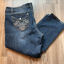 Nine West  Bling Straight Leg Crop Jeans Size 16 Photo 0