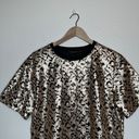 Jaded London leopard sequin short sleeve lined blouse size XL Photo 2