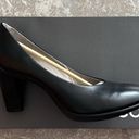 Ecco  Sculptured 75 Black Leather Pump Heels, Size EU 41 | US 10-10.5 New in Box Photo 5