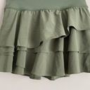 Aerie Offline By  Ruffled Skirt Green Skort Womens Size Small Pull On Athletic Photo 3