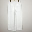 Lou & grey New LOFT  White Cotton Gauzy Wide Leg Pants Size Small Photo 6