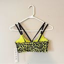 Good American  | Yellow Animal Print Sports Bra Sz XS Photo 3