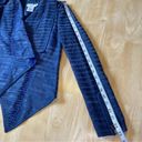 Neiman Marcus  Blue Genuine Leather Striped Jacket S Photo 15