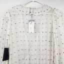 Retrofete Lennon Embellished Silk Chiffon Dress in White Size Small NWT Photo 6