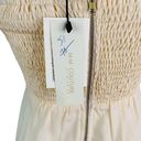 MM Couture  Miss Me Dress Small Mini Cream Strapless Ruched Sequins New Photo 12