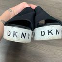 DKNY  Carli Slide Sandals Black Y2K Platform Shoes Size 9 Photo 2