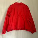 St. John’s Bay St. John's Bay Midweight Denim Jacket Radiant Coral Women's Plus Size 4X Photo 3