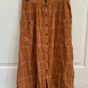 Patagonia Women’s  Light A/C Skirt in Harvest Windowpane Umber Brown Size S Photo 0