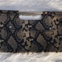 Banana Republic  Large Faux Snakeskin Rectangular Clutch Photo 1