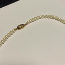 Monet Women’s Signed  Beaded Necklace Gold Tone Faux Pearl Bead Photo 4