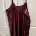 Lane Bryant  Intimates plus size 18/20 Nightie Wine cream lace Sexy Slip Dress Photo 3