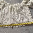 EXPRESS EUC  White Off the Shoulder Lace Top, Size Extra Small Photo 10