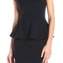 Kensie  Black Capped Sleeve Peplum Dress XS NWT Photo 0