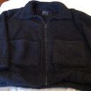 Marc New York Jacket-  Women's Size Small Zip Up Teddy Bomber Jacket Black Photo 1