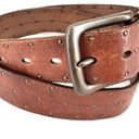 American Eagle  Outfitters Women's Leather Studded Buckle Waist Belt Brown Medium Photo 1