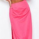 Beginning Boutique Pink Cut Out Midi Dress Photo 0