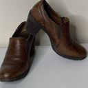 Born concept BOC s Ankle Heel Boots Brown Leather Women’s Size 8 Photo 0