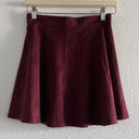 Full Tilt  Skirt Small Burgundy Button Front Mini Photo 9