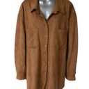 Good American Shacket Brown Cognac Snakeskin Button Up Women's Plus Size 5 2XL Photo 9