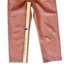 Wilfred  Aritzia Melina Brown High Rise Straight Leg Vegan Leather Pants size 12 Photo 3