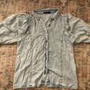 Doe & Rae Denim Blouse Photo 0